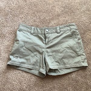 Under Armor shorts, size 2. Cute for running errands!